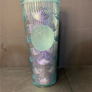Starbucks Teal and Purple Iridescent Tumbler